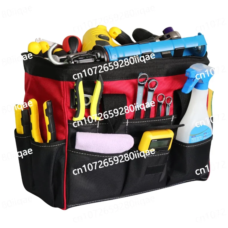 Heavy Duty Nylon Electrician Multi Storage Organizer 16 Handle Tool Bag Work Heavy Duty Bag