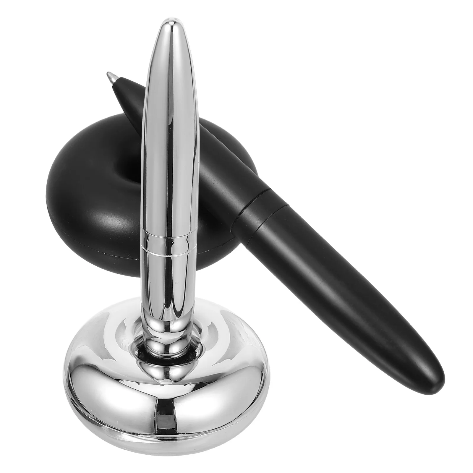 

2Pcs Ballpoint Pens Floating Magnetic Suspension Metal Pen Business Office Writing Signature Pen Gift Set for Men Women