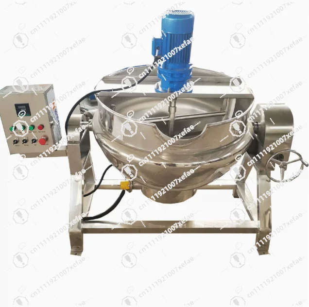 Hot Pot Base Wok Machine Electric Heating Mixer Automatic Mixer Jelly Making Machine