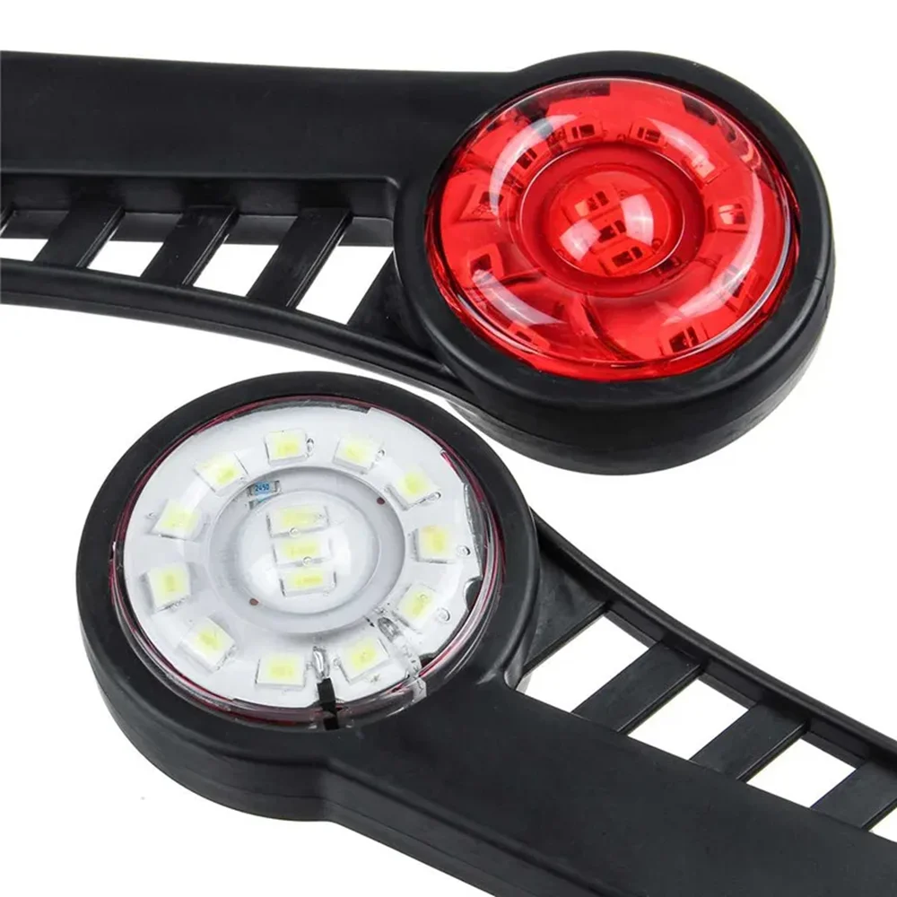 2PCS Caravan Light Turn Signals Side Marker Lights Truck Trailer  LED Outline Tail Lamp Car LED Indicator Lamp for RV Vans Lorry