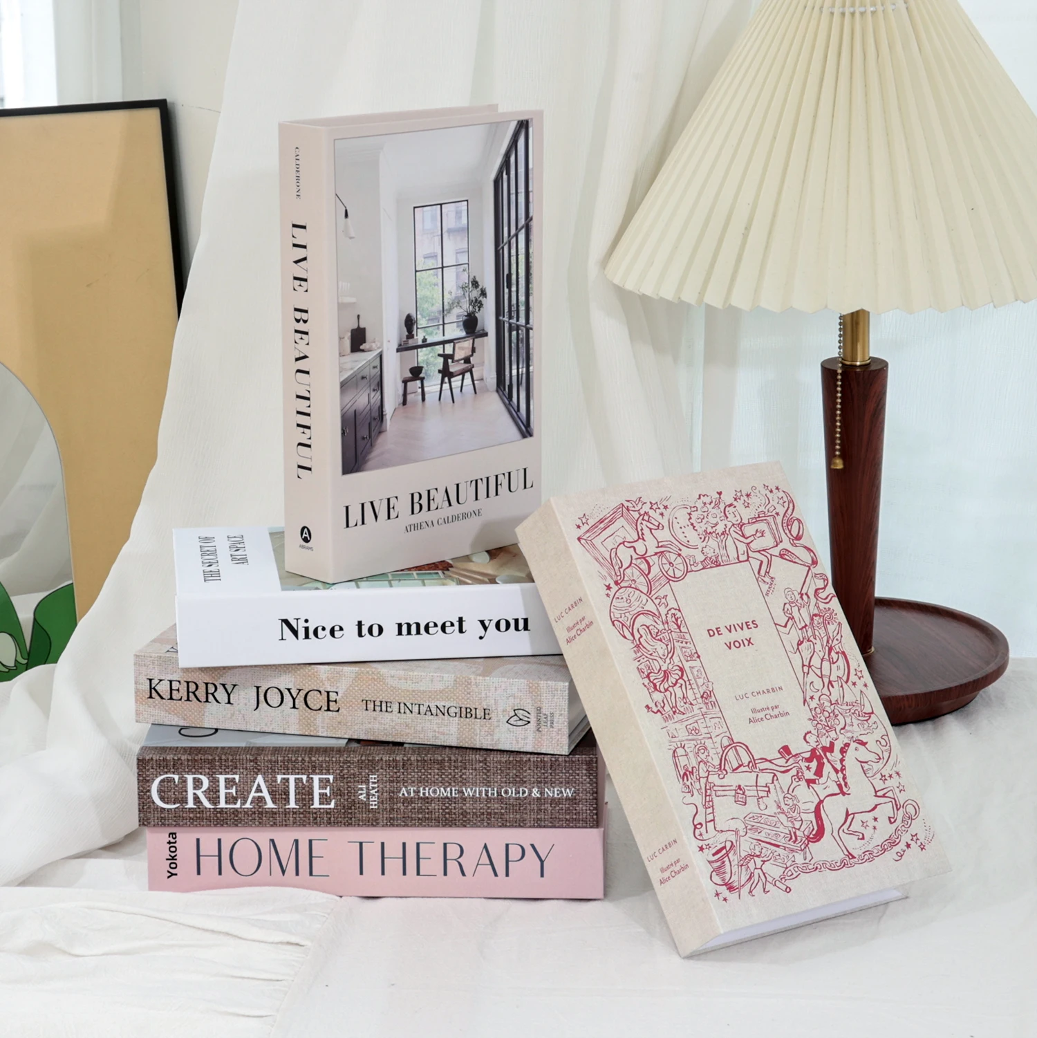 Colorful Spring Fake Books Decoration Remote Control Storage Box Fashion Coffee Table Living Room Home Decoration Accessories