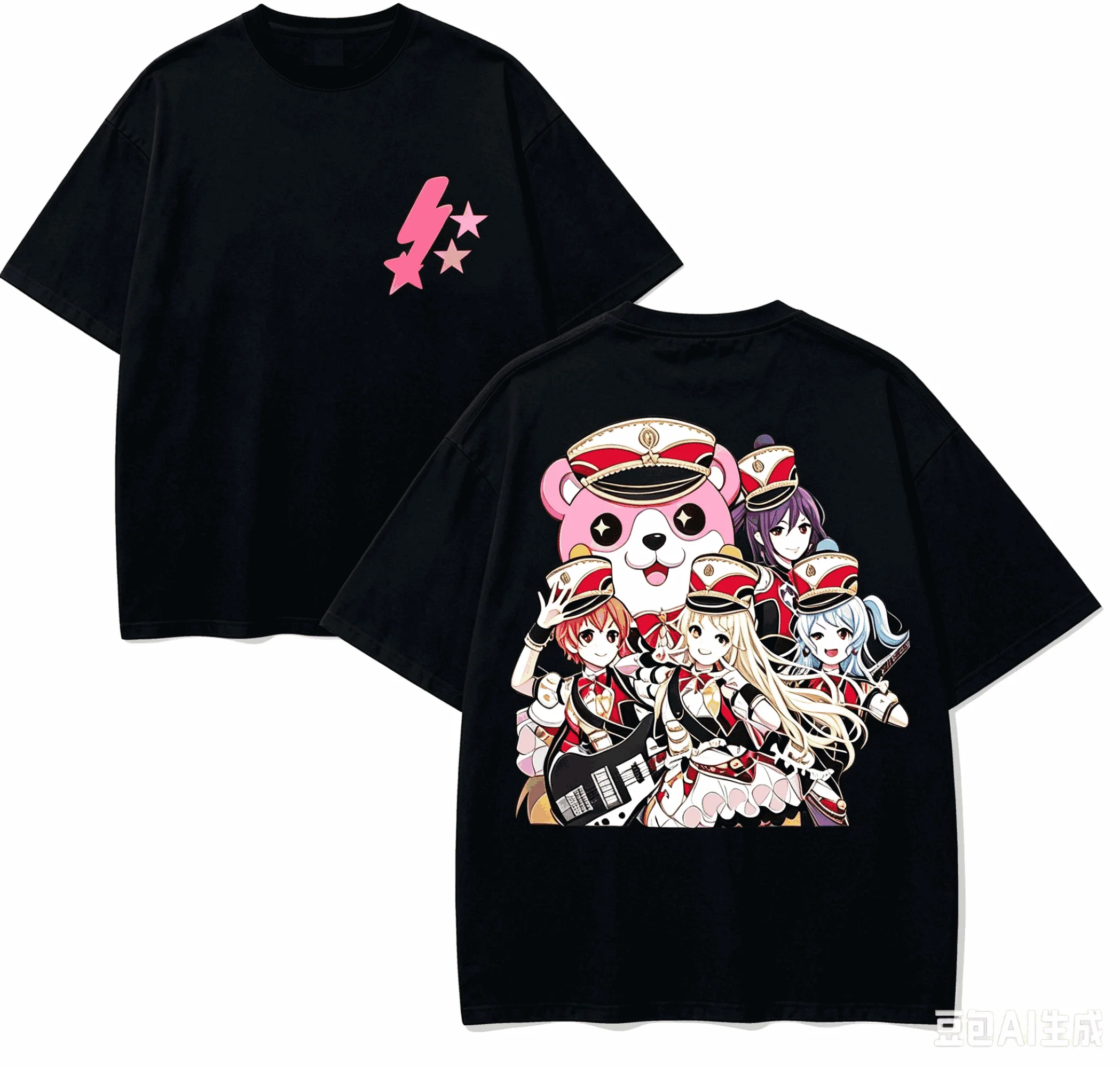 BanG Dream! Anime Lover T-shirt Harajuku Cotton New Model High Street Retro Fashion Unisex Oversized high quality Breathable tee