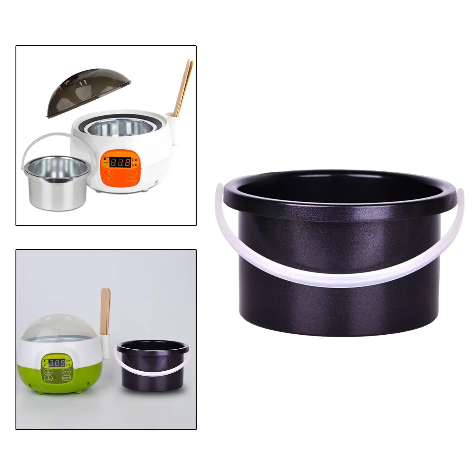 Pote interno de cera 105mm, pote de cera de parafina de substituição, aquecedor de cera para mulheres e homens