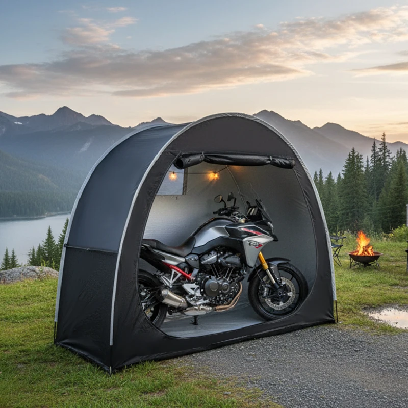 

Portable Thickened Oxford Cloth Bike Shelter Private Travel Tent for Outdoor Hiking Cycling Camping And Travel