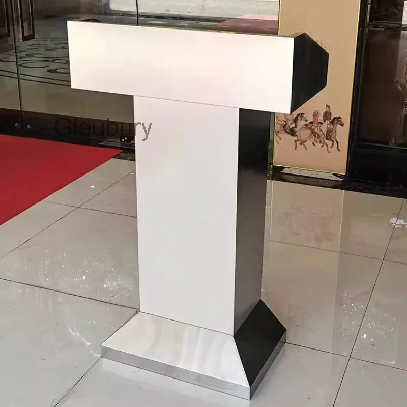 outdoor Stainless speeches podium Reception Desks hotel Reception Desks welcome counter Office Furniture Военное делоZY40JDT