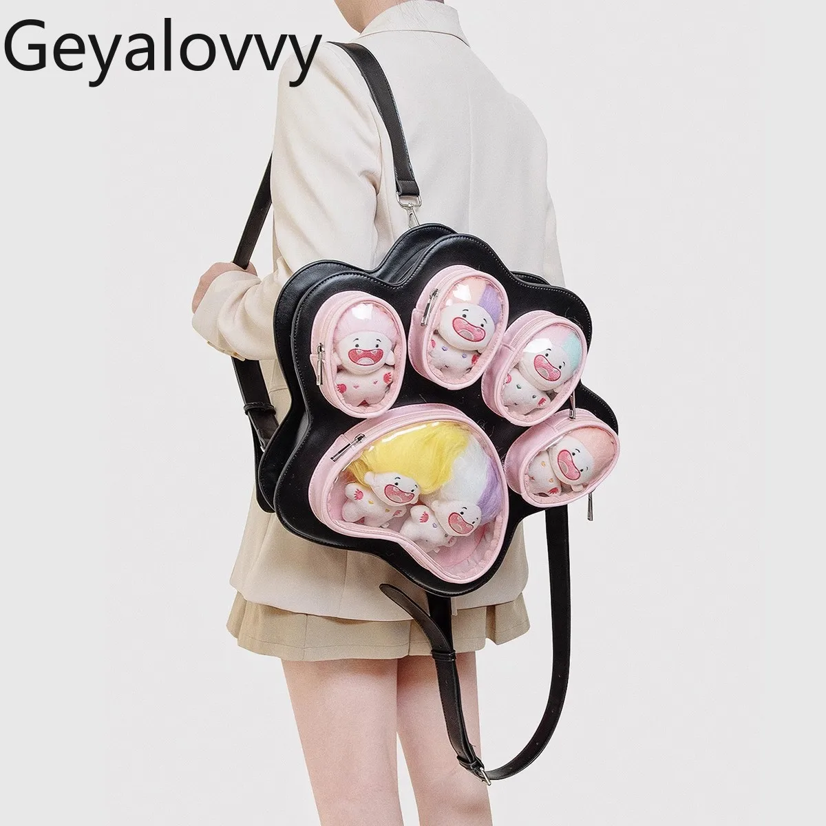 2025 New Japanese Style Sweet Backpack Cute Girl Bags Stylish Versatile Large Capacity Crossbody Backpacks for Women