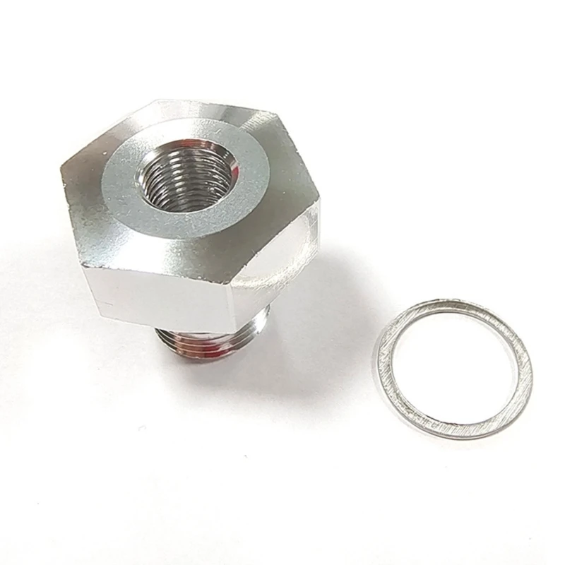 M16x1.5 O2   Bung Mounting Hexagon Solder Bung Cap Fitting Weld Bung with Gasket Universal Car Accessories