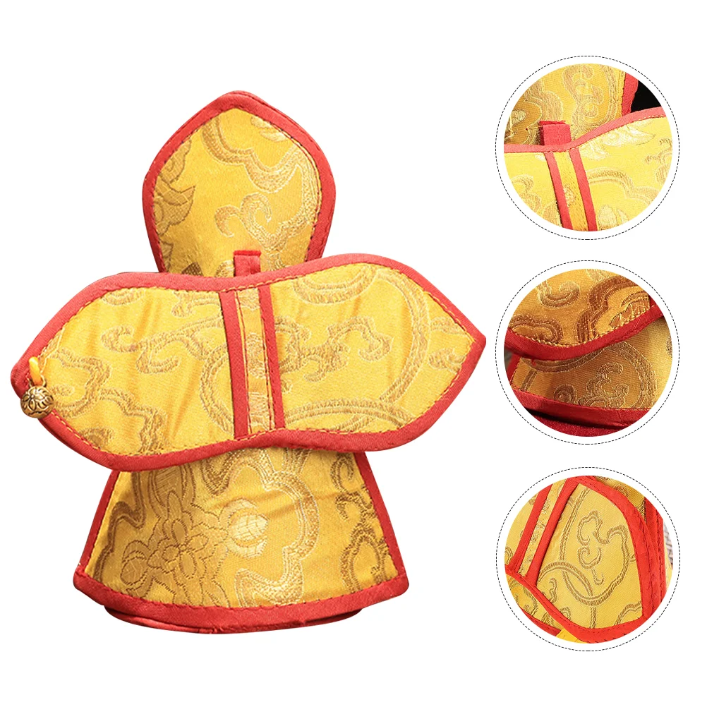 Storage Bags Vajra Pouch Instrument Protective Meditation Dorje Organizer for Bell Holder Yellow Thickened Case Musical