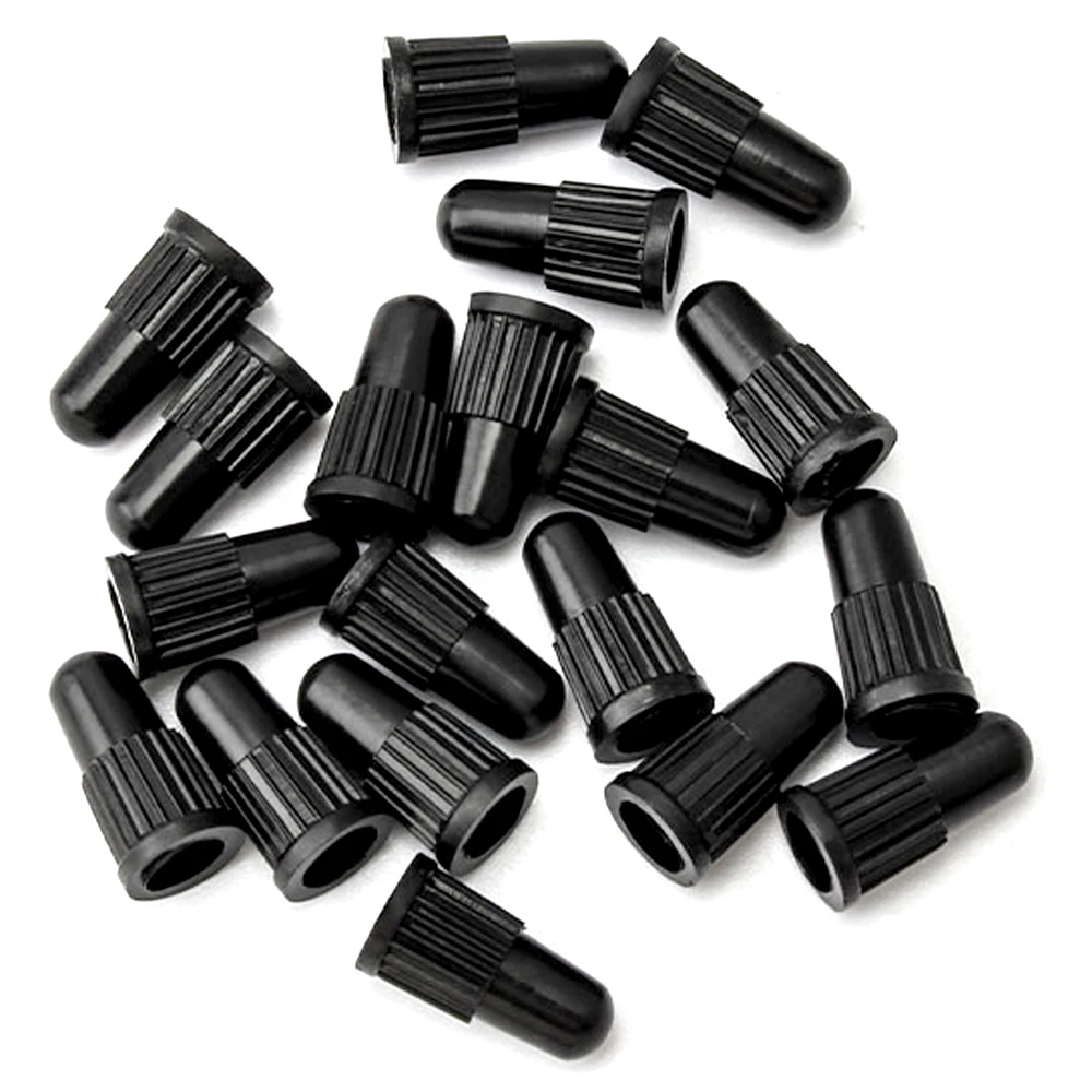 Black Presta Valve Caps Plastic Bike Tire Caps Air Dust Covers-Used on Presta/French Valves for Bicycle, MTB Mountain/Road Bike