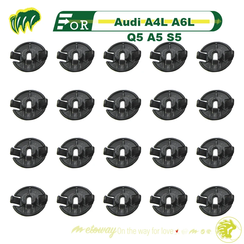 

20pcs Buckles For Audi A4L A6L Q5 A5 S5 Leaf Panel Inner Lining Buckle Mudguard Wheel Cover Fixing Buckle Fastener Buckle