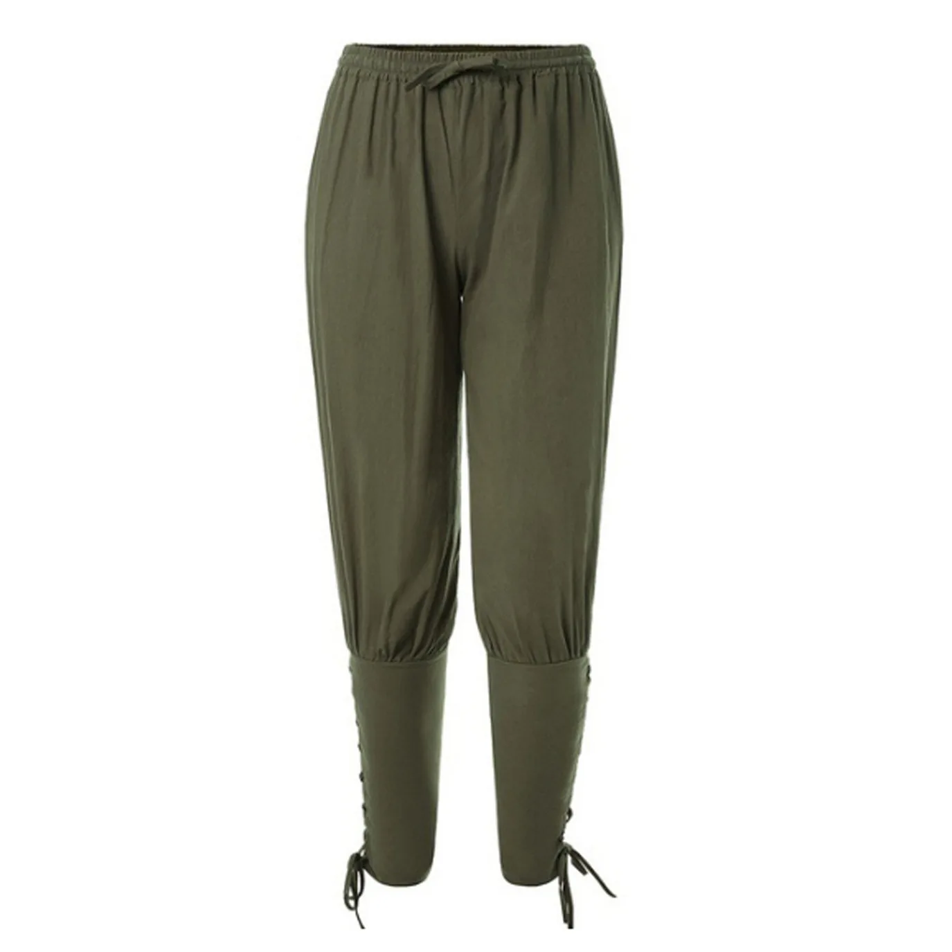 

Мужские повседневные брюки-харлан из хлопка и льна с поясом-шнурком, прямые, с высокой талией, дышащие, средней эластичности