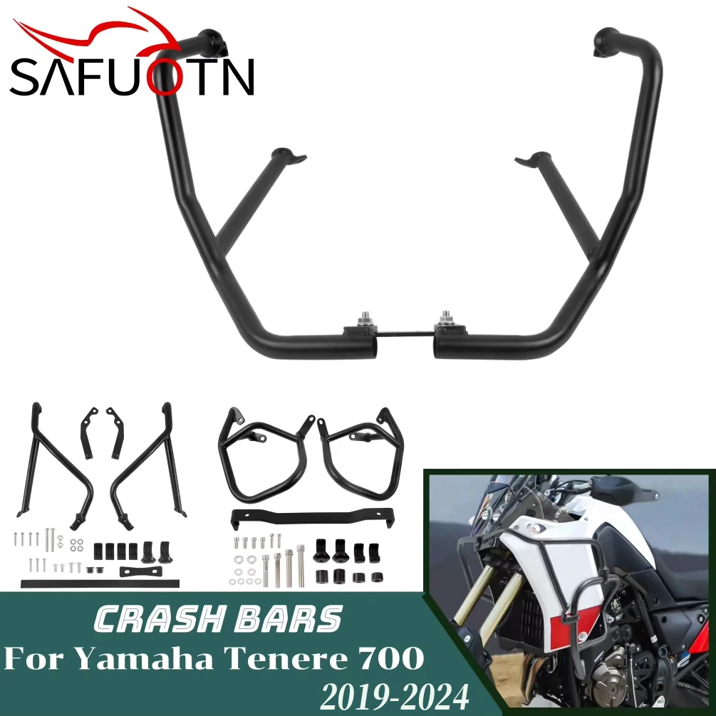 

for Yamaha Tenere 700 2019-2024 2020 2021 2022 Engine Guard Highway Crash Bar Motorcycle Frame Protection Bumper Accessories