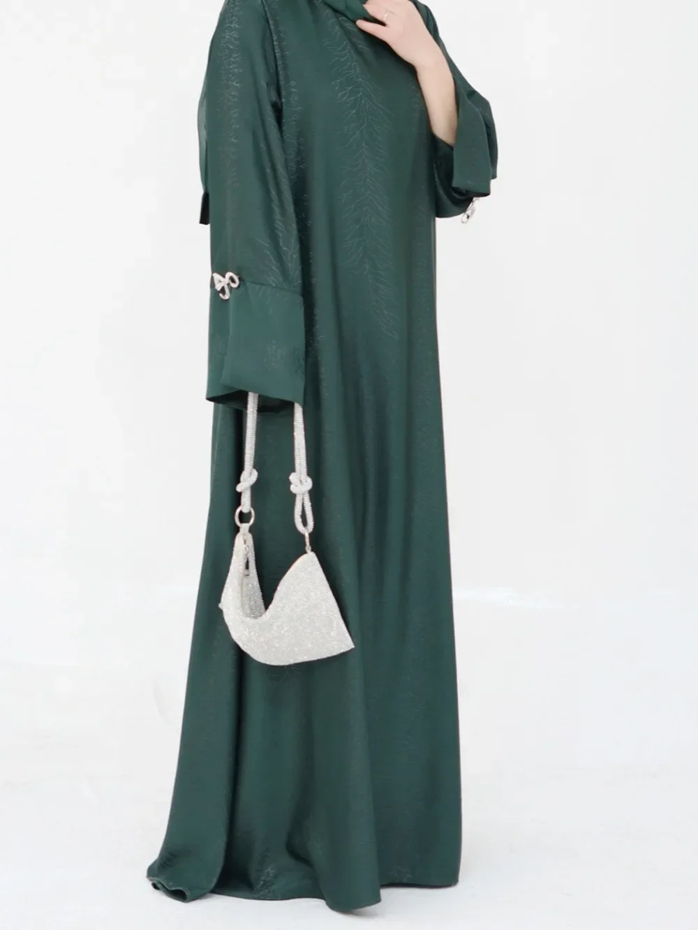 Eid Moslim Abaya voor Vrouwen Boog Jurken Jalabiya Vestidos Split Mouw Ramadan Marokko Dubai Lange Gewaad Party Islam Kaftan 2026