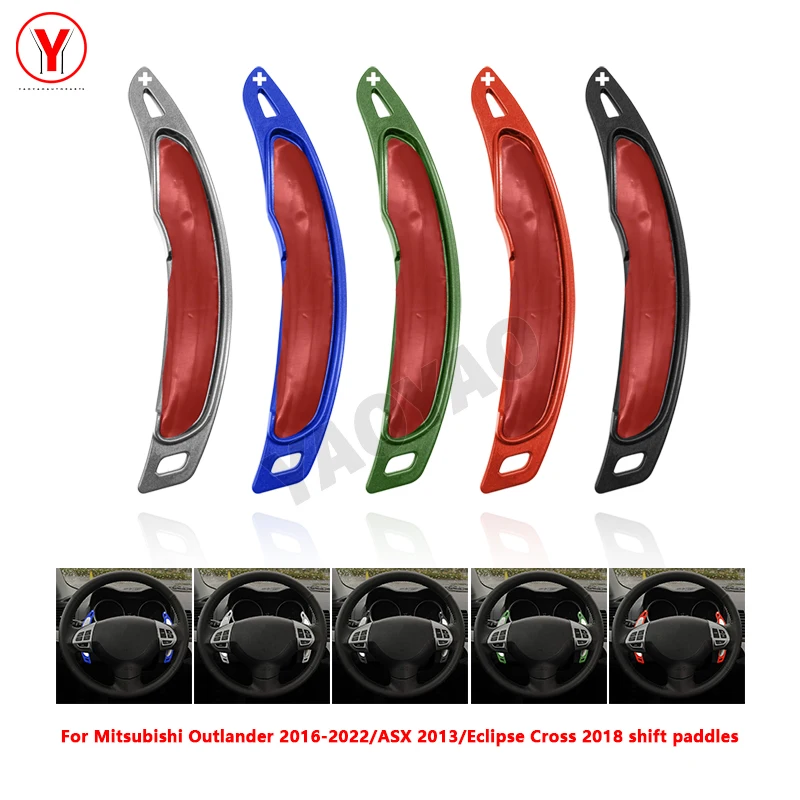 

2PCS Steering Wheel Paddle Shifter Decal Shift Paddle Blade Sticker For Mitsubishi Lancer Inspira/ Evo X 10/Outlander/ ASX