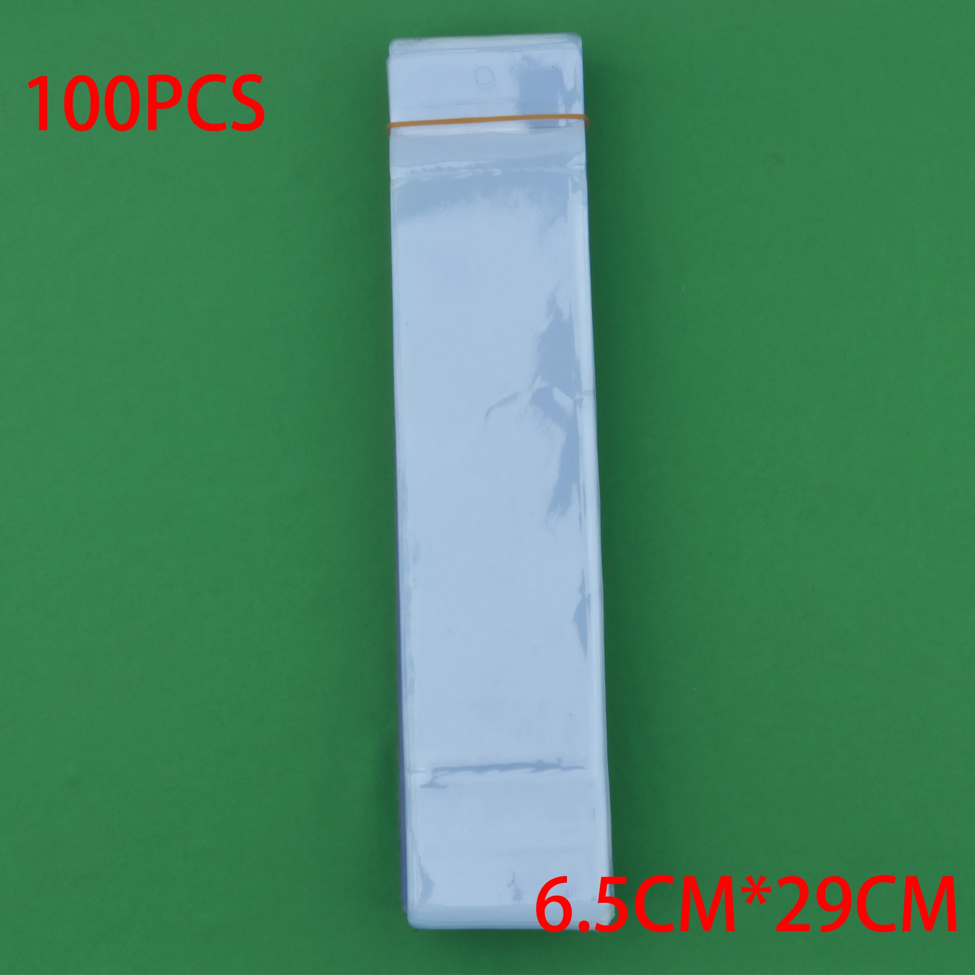 100pcs Plastic bag for watches 290mm * 65mm, blue plastic bag, pink plastic bag Watch blue packaging bag A long bag