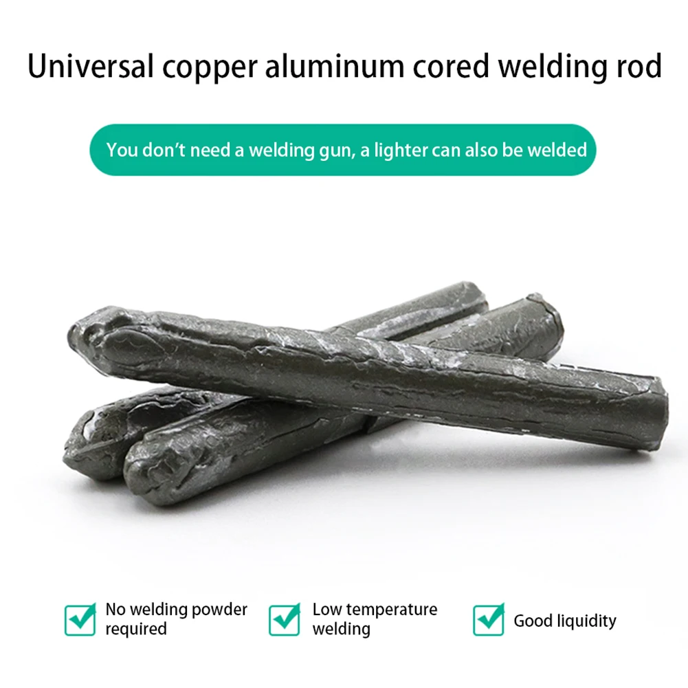 1/3/6/9/12 قطعة سهلة تذوب درجة حرارة منخفضة قضيب لحام عالمي الفولاذ المقاوم للصدأ النحاس الحديد لحام قضيب لإصلاح لحام 78 مللي متر