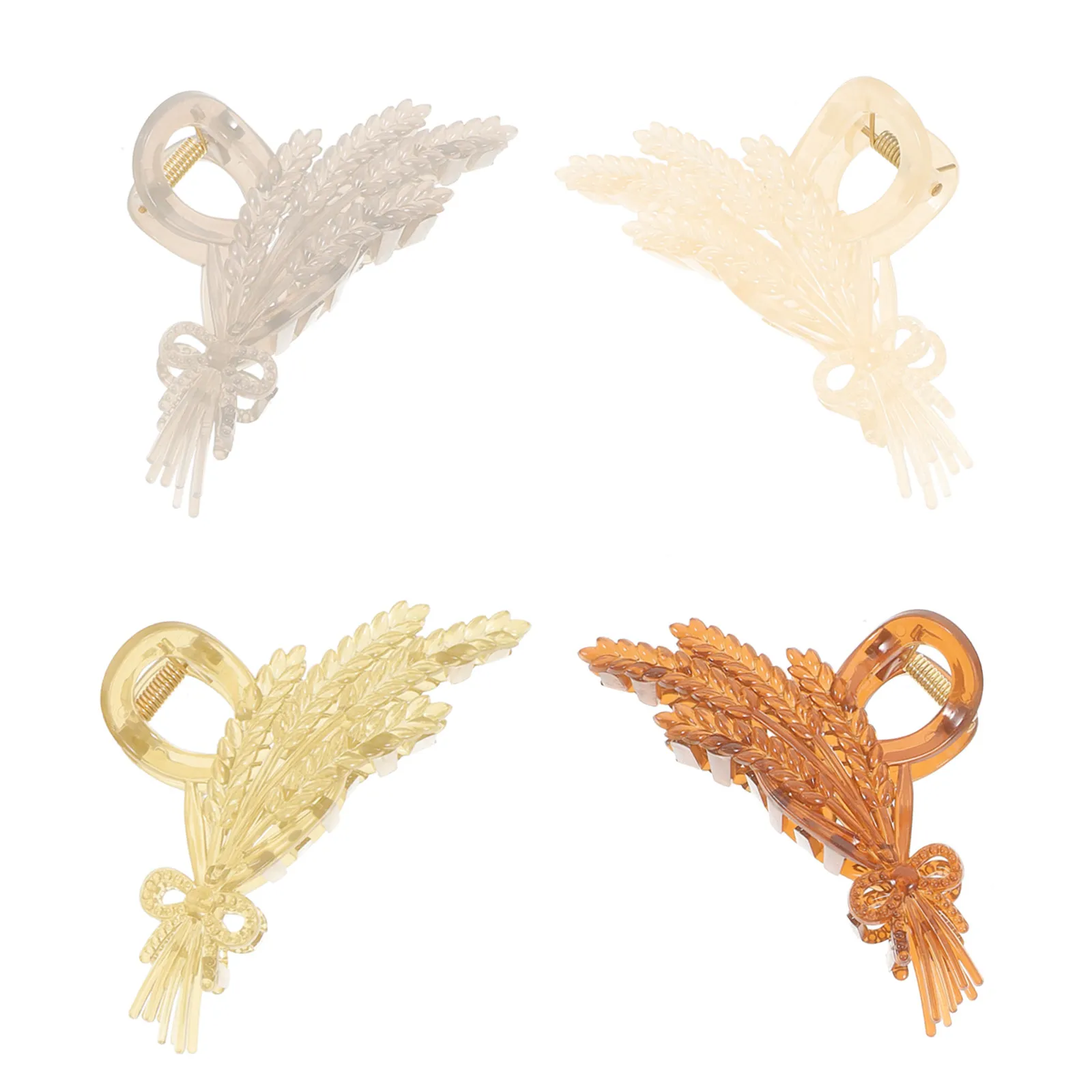 4Pcs Large Claw Clips for Thick Hair Women Hair Styling Accessories Strong Plastic Jaw Clips Fashion Updo Hairpins Decorative