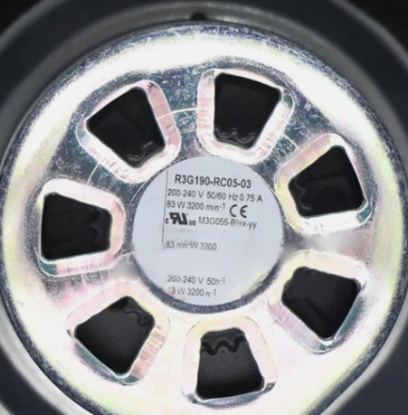 

Brand new R3G190-RC05-03 R3G190 RC05 03 centrifugal fan 230VAC 50Hz 0.75A 83W 3200RPM 410CFM hair dryer Fast delivery
