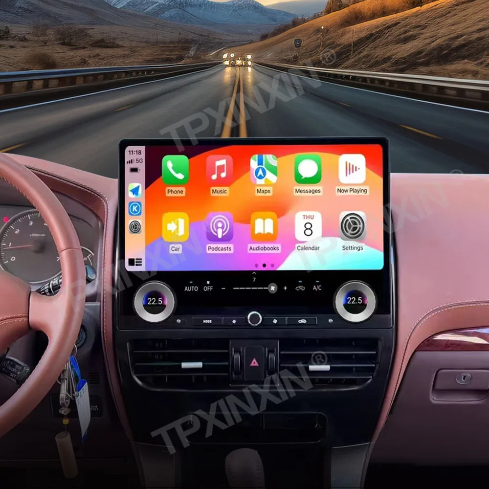 

16.8 Inch Carplay Car Radio For Toyota Land Cruiser Prado 120 2002-2009 Android 13.0 QLED Touch Screen GPS Auto Stereo Head Unit