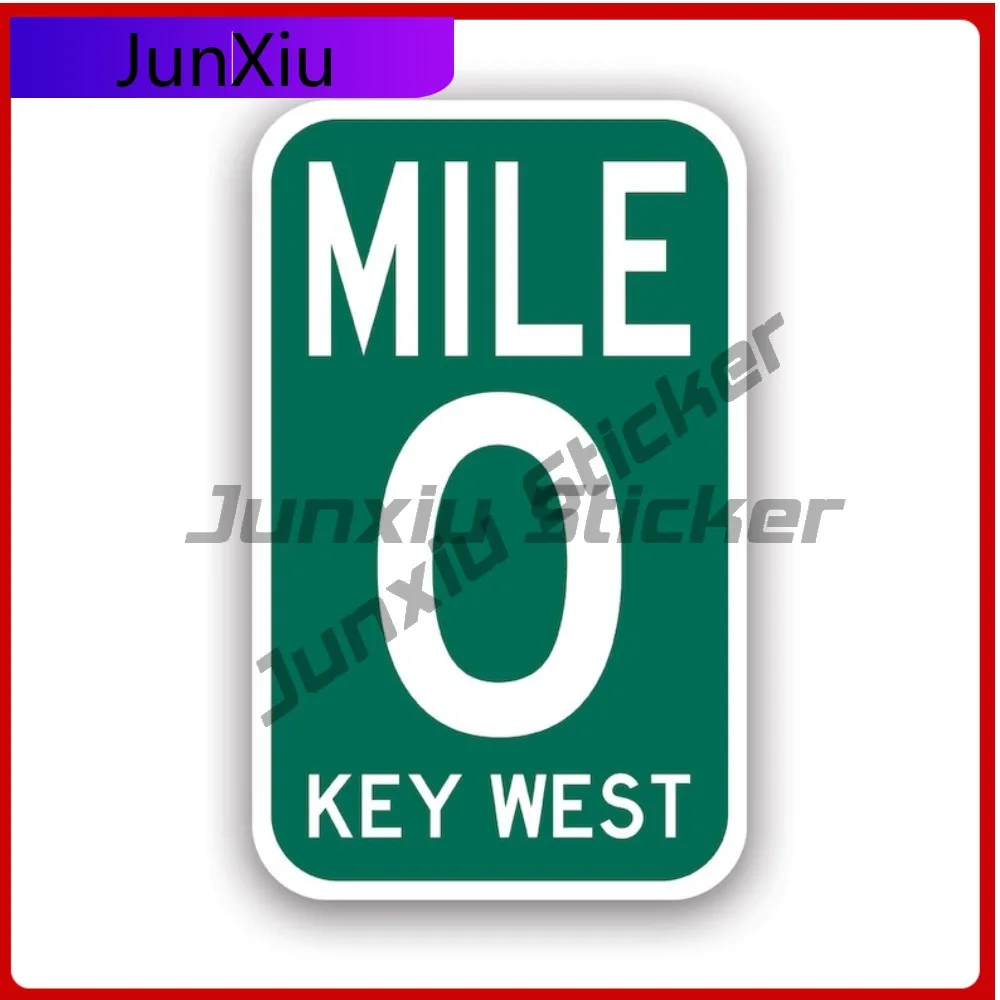 

Mile Marker 0 Sticker Uv Protected Decals Key West Zero Us1 Hwy 1 Highway Auto Decor Car Sticker Vinyl Decal Die Cut Sun