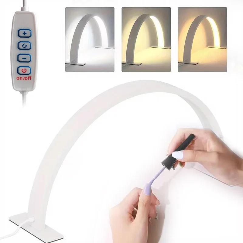 

Новая лунная рабочая лампа для ногтей, салон красоты, U-образная настольная лампа, источник питания USB, ночник для дизайна ногтей, наращивание ресниц