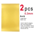 2 piezas de oro de 0,3 mm