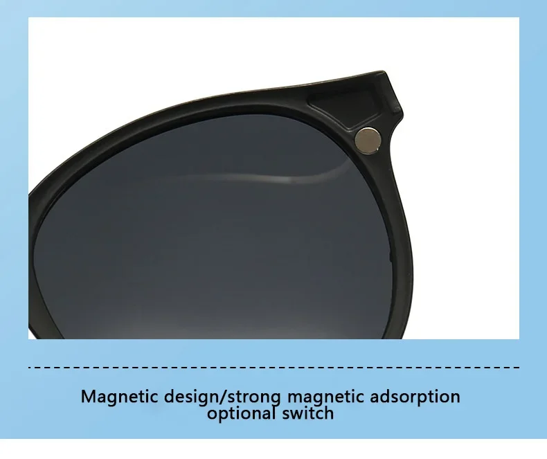 2-in-1 benutzerdefinierte Männer Frauen polarisierte optische magnetische Sonnenbrille Clip Magnet Clip auf Sonnenbrille bunte Clip auf Sonnenbrille Rahmen – Detail 12