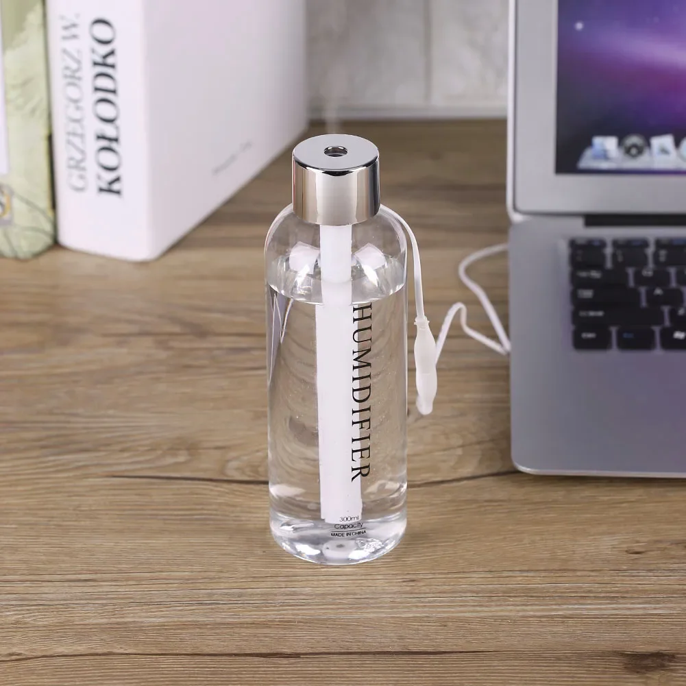 300ml MINI AIR Diffuser Mist Maker ลดอิเล็กทรอนิกส์ผลิตภัณฑ์เดิมรังสีแบบพกพา USB รถบ้าน Mist Maker ขวด