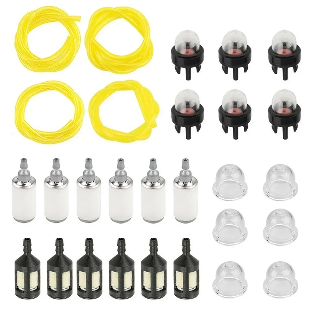 Pequeno Motor Linha De Combustível Conjunto Com Filtros, Primer Lâmpadas Peça De Substituição, Jardim Acessórios De Energia, 20ft, 28Pcs