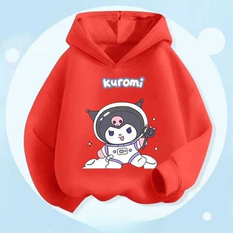 سترة بغطاء للرأس للفتيات من Kulomi ناعمة ومريحة 2026 مطبوعة متوسطة وكبيرة للأطفال البنات للخريف والشتاء ملابس علوية كرتونية للأطفال #3