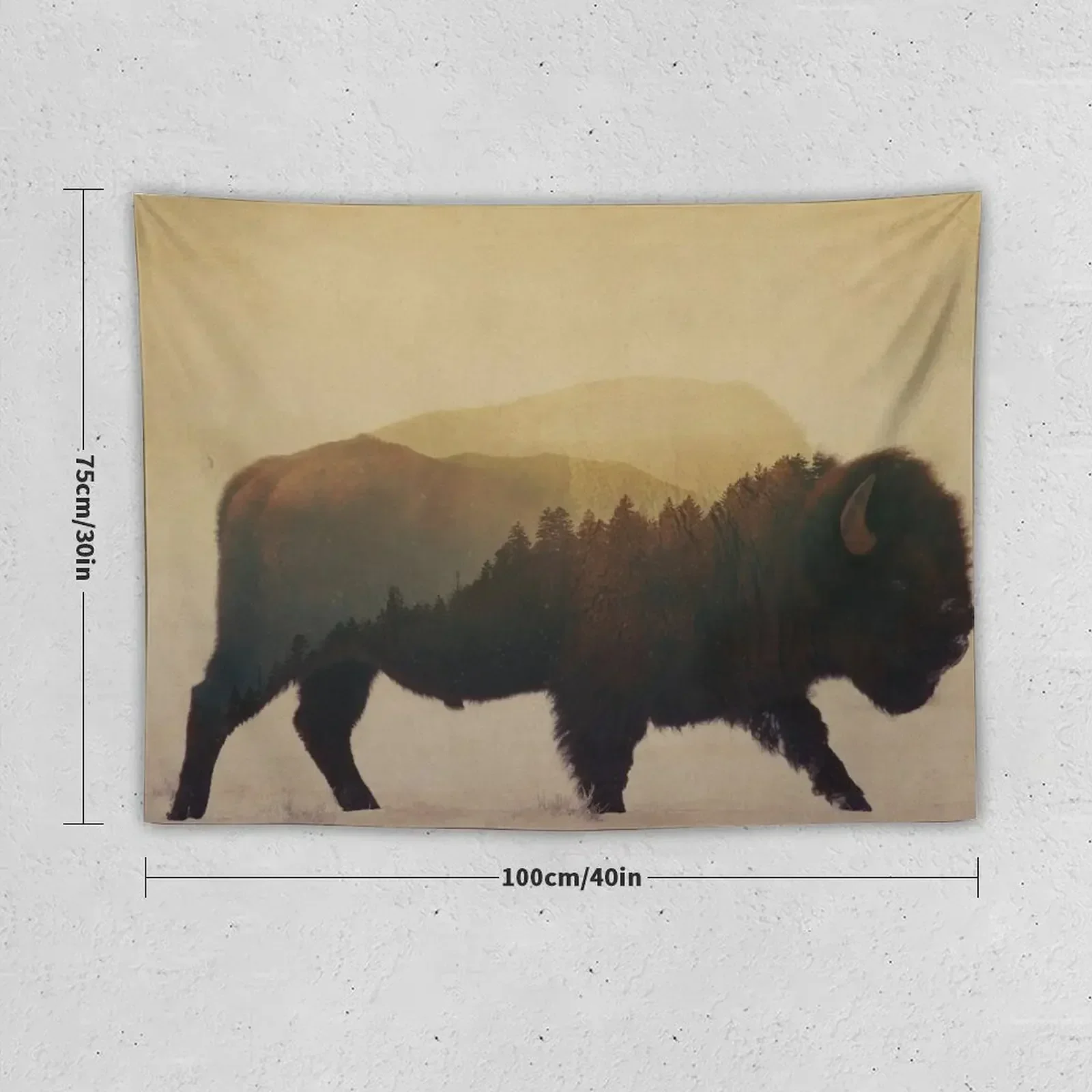 Bison Tapestry Aesthetic Home Decor Bedroom Decor Aesthetic Tapestry