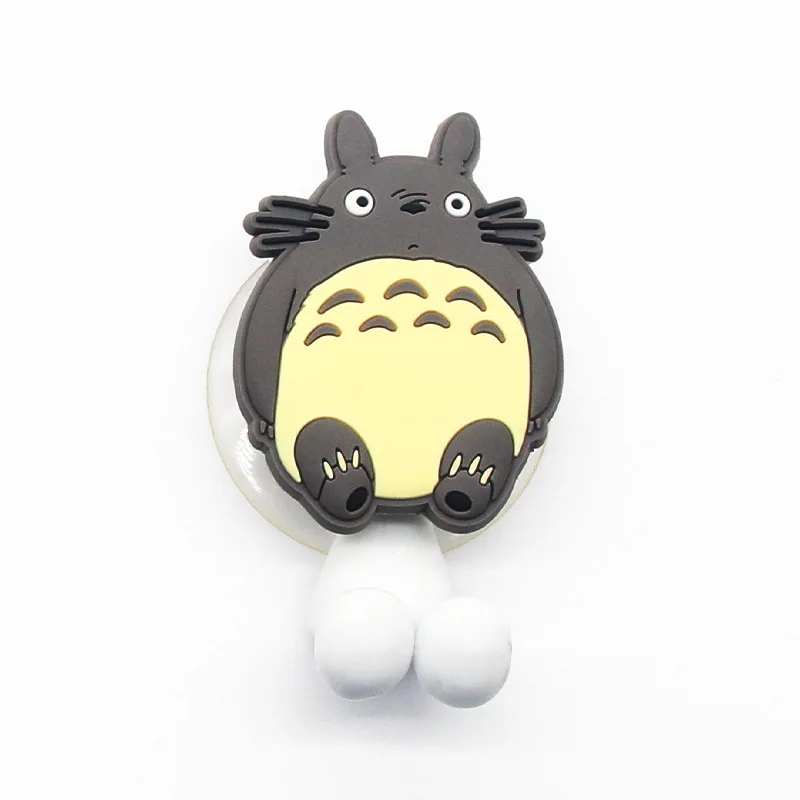 1Pc Cartoon Anime Totoro Figure toothbrush Holder Wall Ooth Brush Storage Rack with Suction Cup Bathroom Organizer Kids Gifts - view 4