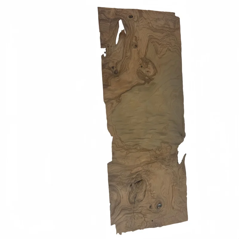 2Pcs 0.5mm Thick Natural Elm Burl Wood Veneer Sheet, Real Wood Flexible Veneer, For DIY Furniture Veneering, Size 54x20cm