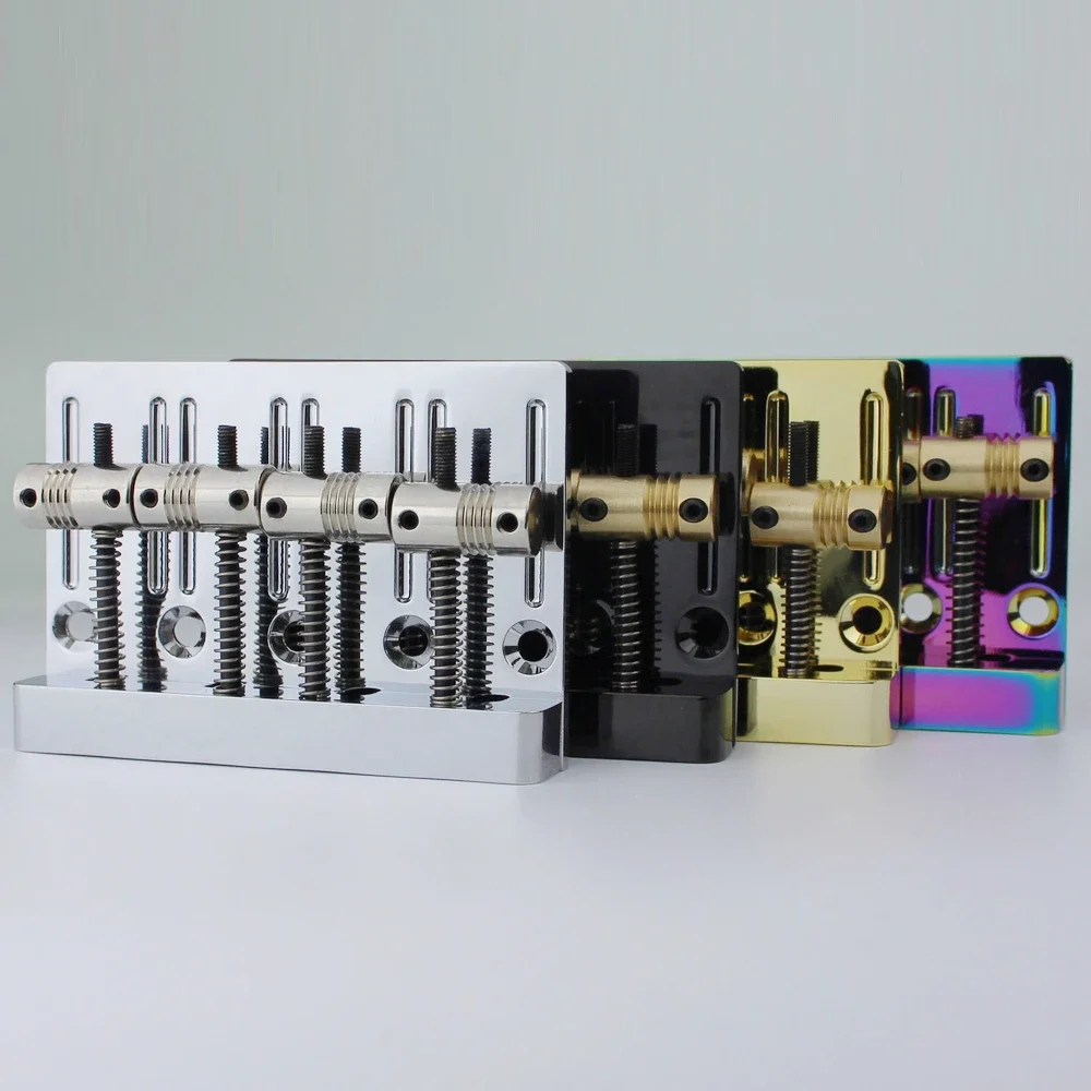 

4-струнный бас-бридж с высокой массой, хромированный винтажный латунный бридж с ЧПУ, хвостовик для джазовой бас-гитары