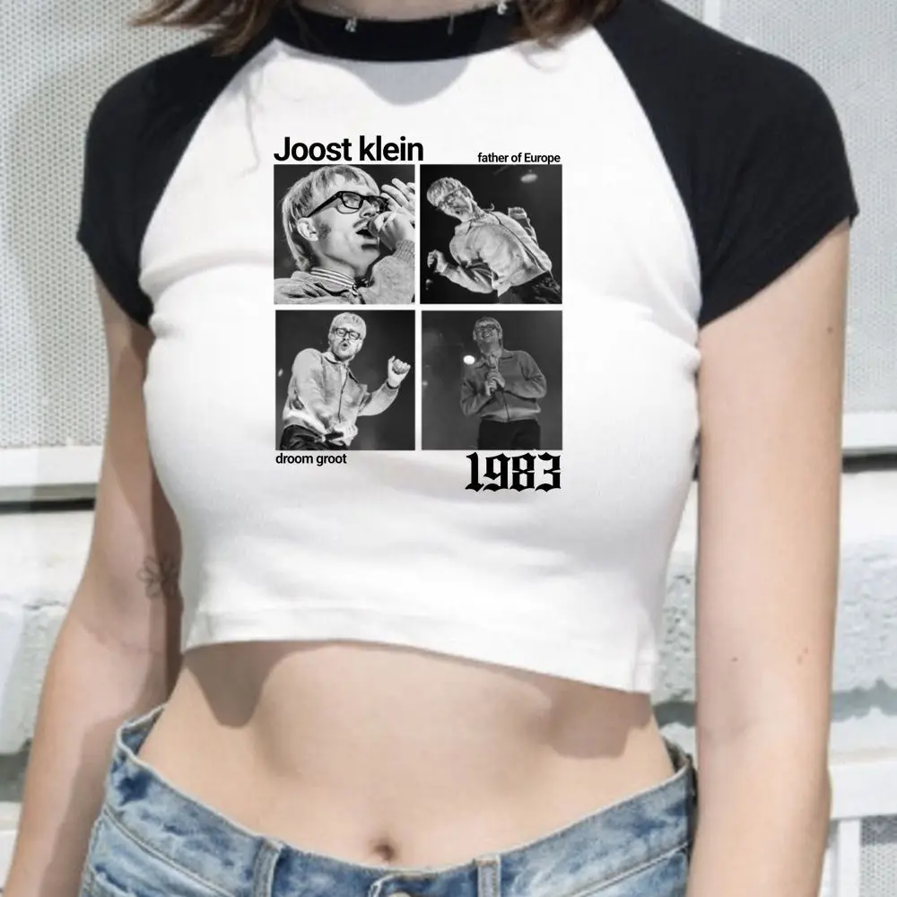 Joost Klein crop top babydoll cropped 2025 gyaru 2000s y2k Slim Fit Cute harajuku girls tees