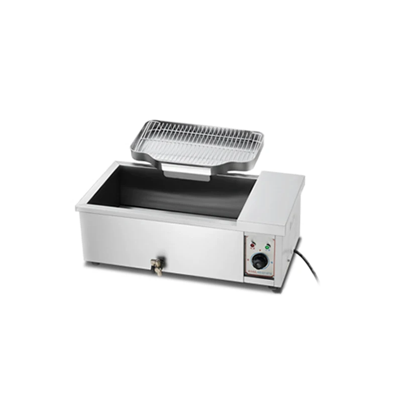 Friggitrice commerciale friggitrice elettrica automatica di grande capacità friggitrice elettrica in acciaio inossidabile ad alta potenza a cilindro singolo