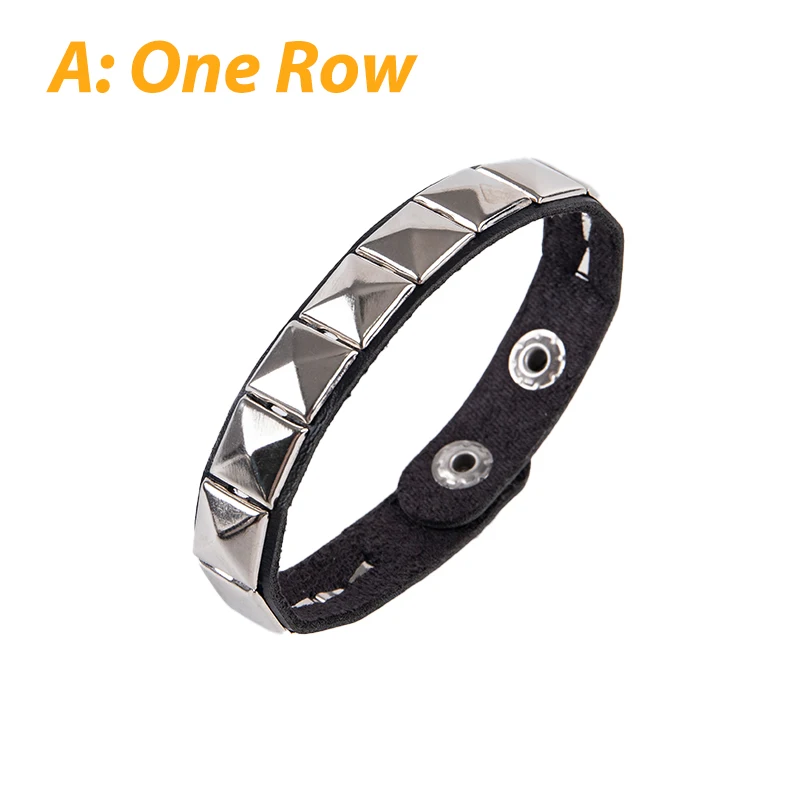 Unisex Unique Rivet Stud Wide Cuff Punk Gothic Rock Bangle