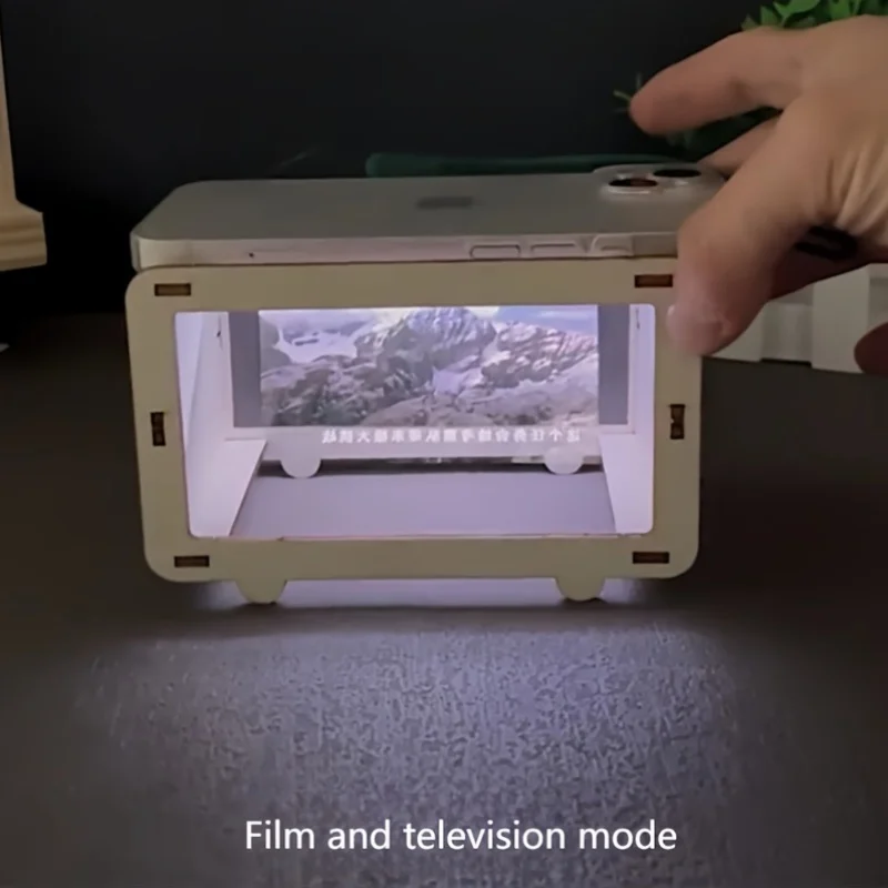 DIY 3D Holographic Phone Projector Mini Home Cinema Theater 3D Hologram Display Device Student Physics Science Experiment Kit