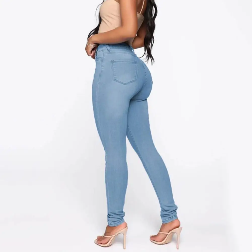 

Curve Size Skinny Jeans for Mom High Waist Lady Jeans Elastic Stretchy Jeans Female Denim Skinny Pencil Pant 100 KGS Women Jeans