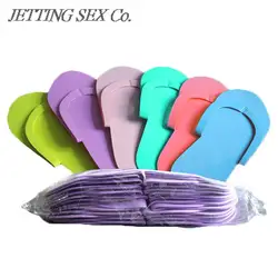 12Pairs Disposable Foam Slippers Spa Pedicure Sandals Foam Pedicure Slippper For Salon Spa Pedicure Flip Flop Tools