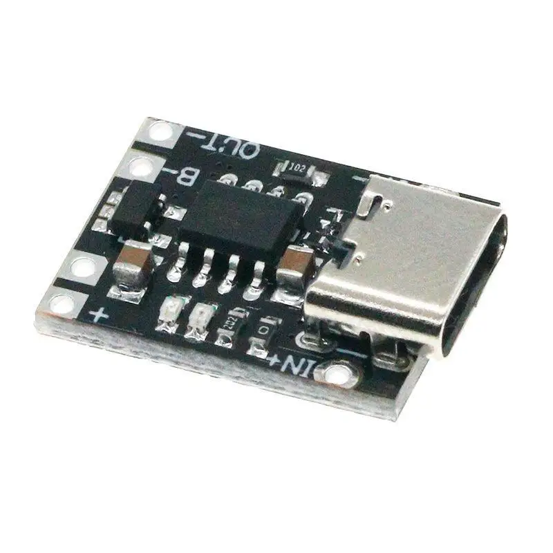 1-5Pcs TP4056 3.7V Lithium Battery Charging Discharging Board With Protection Type-C USB Type C Li-ion Battery Charging Board