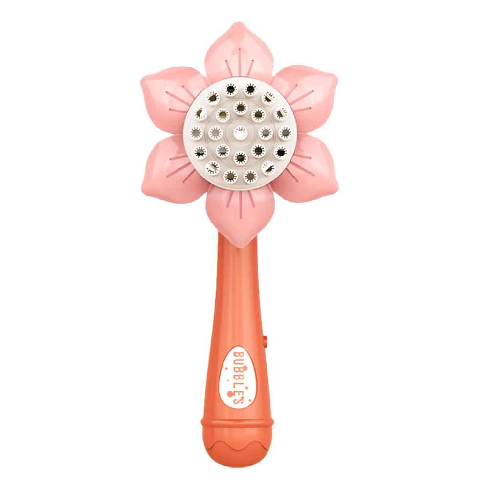 Rosa 23 girassol bolha soprador máquina crianças portátil crianças ventilador elétrico ao ar livre indoor jogar