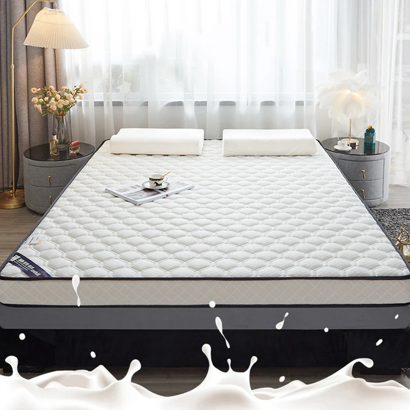 Thailand latex memory mattress latex mattress upholstery home thickened double bed tatami mat sponge floor sleeping pad winter