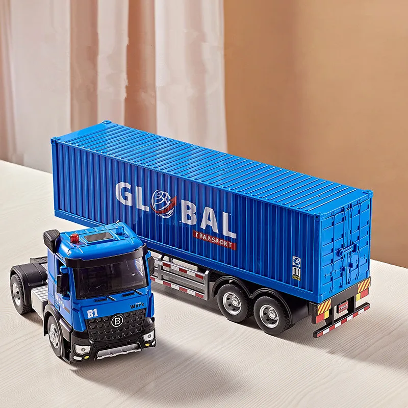 1: 24 alloy large container truck models,container engineering vehicle toys,children\'s gifts,wholesale