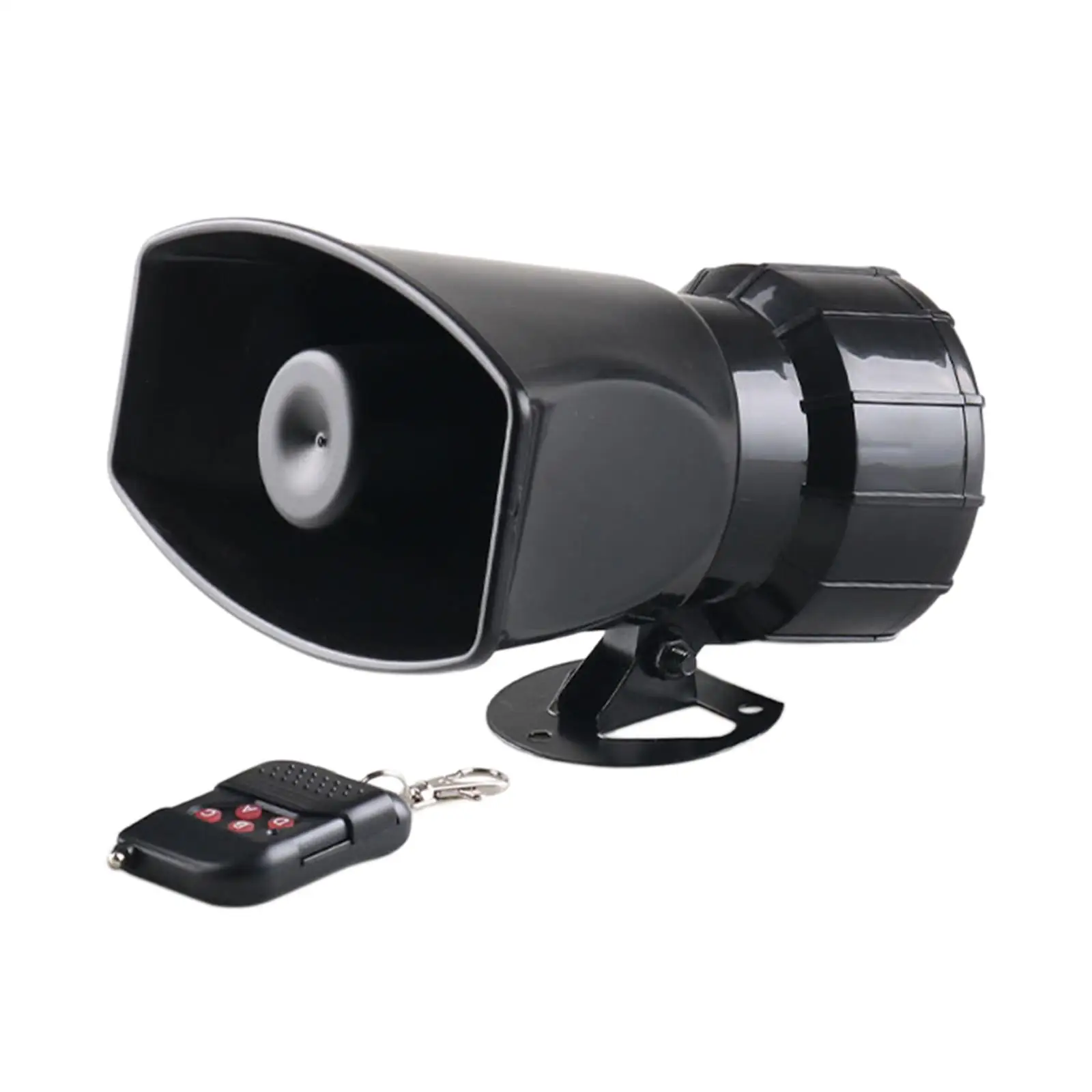 12V Car Alarm Speaker Seven Tone Sound Emergency Horn Plastic Rainproof Audio System for Vehicle Truck Lorry Boat Motorcycle