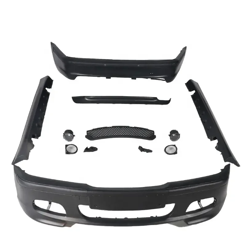 

Car Accessories PP Plastic MT Style Car Bumpers for 3 Series E46 Body Kit Front Rear Bumpers Side Skirts