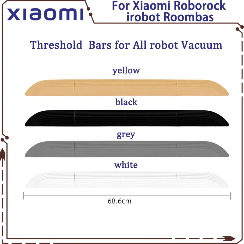 Kit rampa per gradini per porte con soglia antiscivolo per aspirapolvere Robot intelligente rampa leggera in TPE per sedie a rotelle