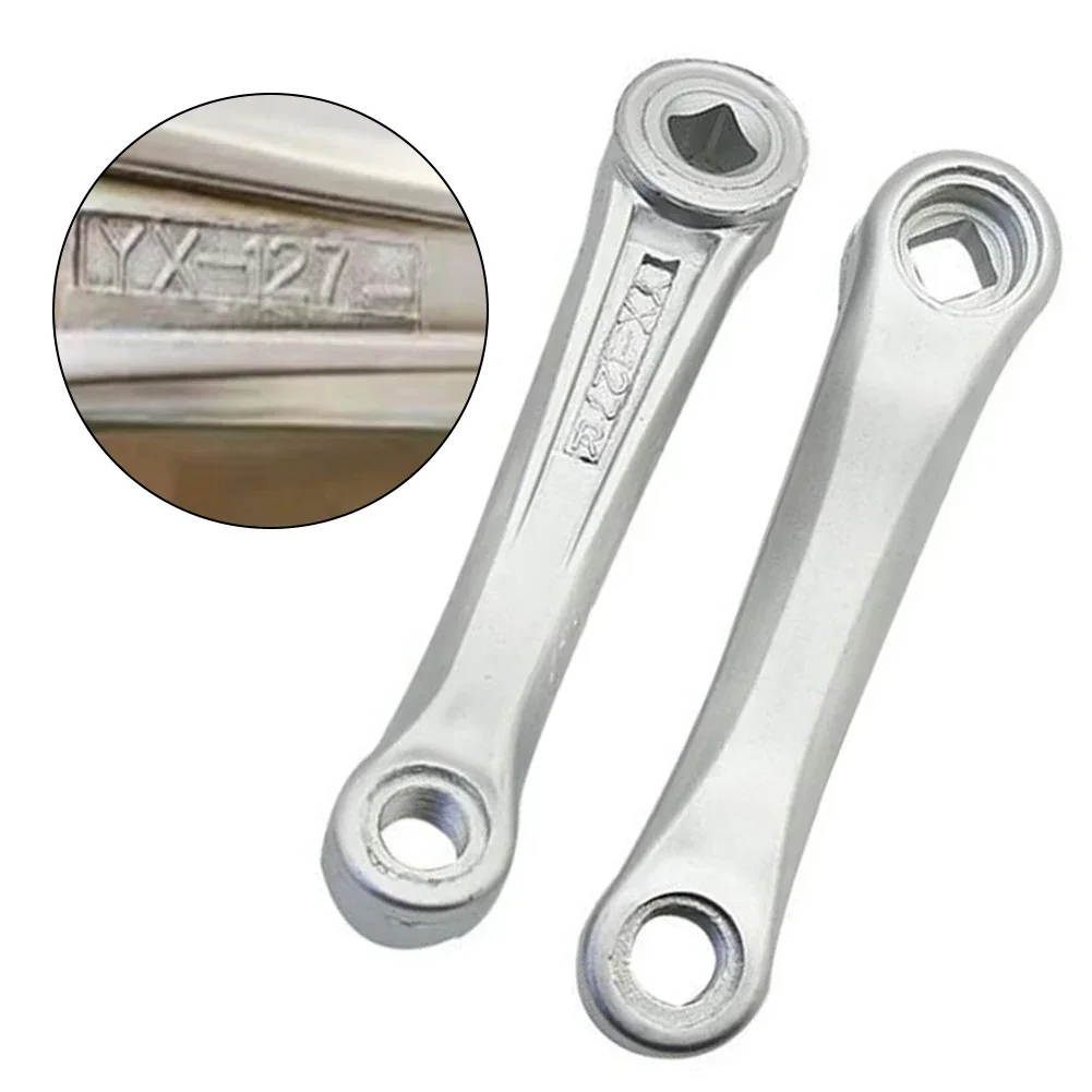 

1 пара шатунов для электрического велосипеда, 127 мм, железные шатуны с квадратным отверстием, левые и правые шатуны для электронного велосипеда, сменные аксессуары