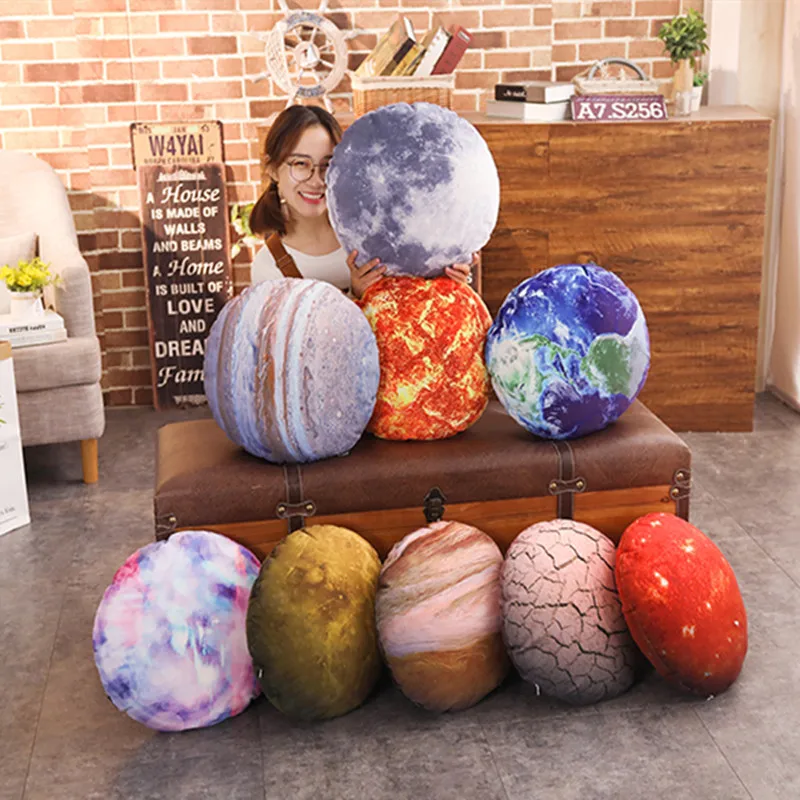 Simulated Planet Pillow Cushion 3D Earth Moon Cushion Creative Jupiter Pillow Birthday Gift