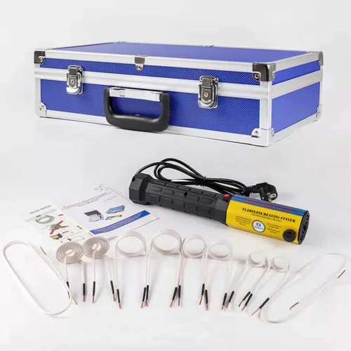 미니 유도 가열기 110V 1000W 10 코일 키트 자동 볼트 제거 도구 PDR 자동차 차고 수리용 무화염 핸드헬드